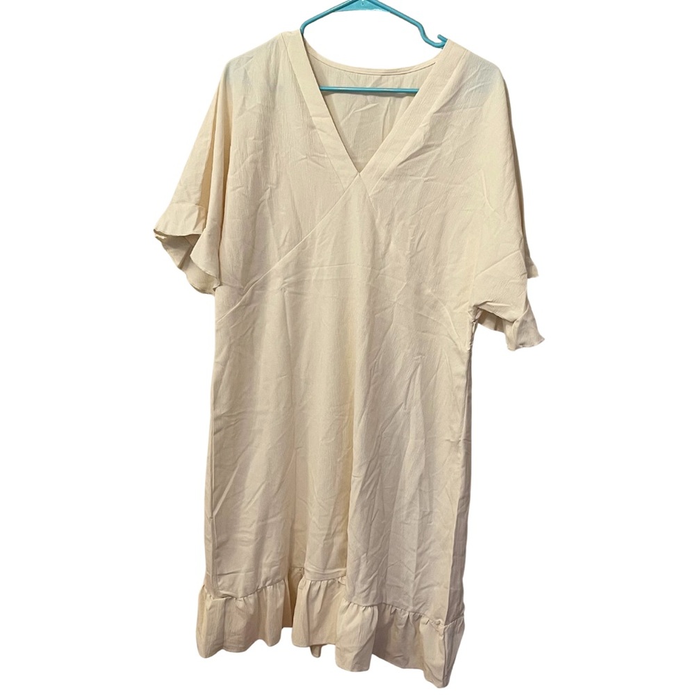 Cupshe V-Neck Breezy Beach Cover Up with Ruffle Accents • Size XL • NEW W/ TAGS - Picture 7 of 9